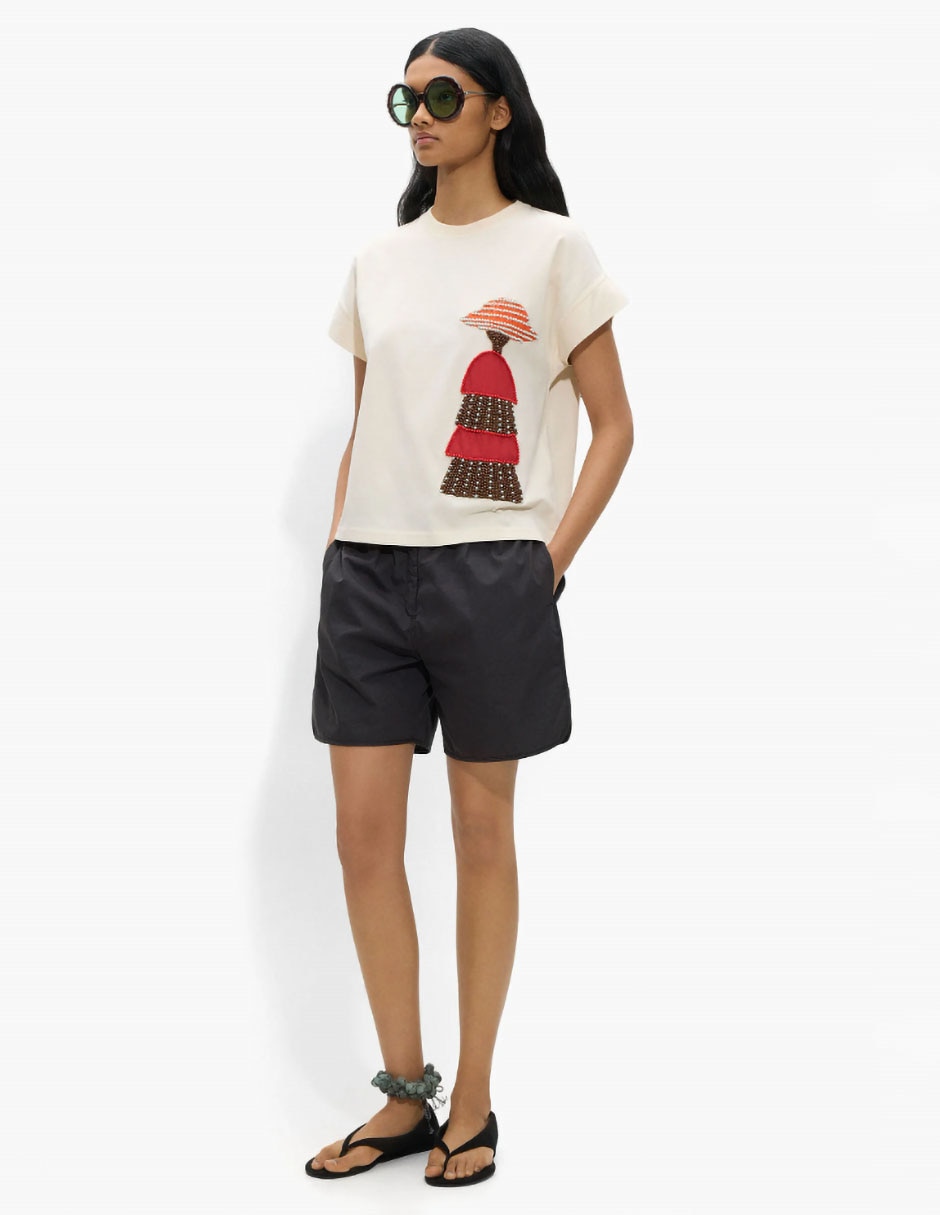 'manga' corta paris abril 'cuello' redondo 'para mujer'