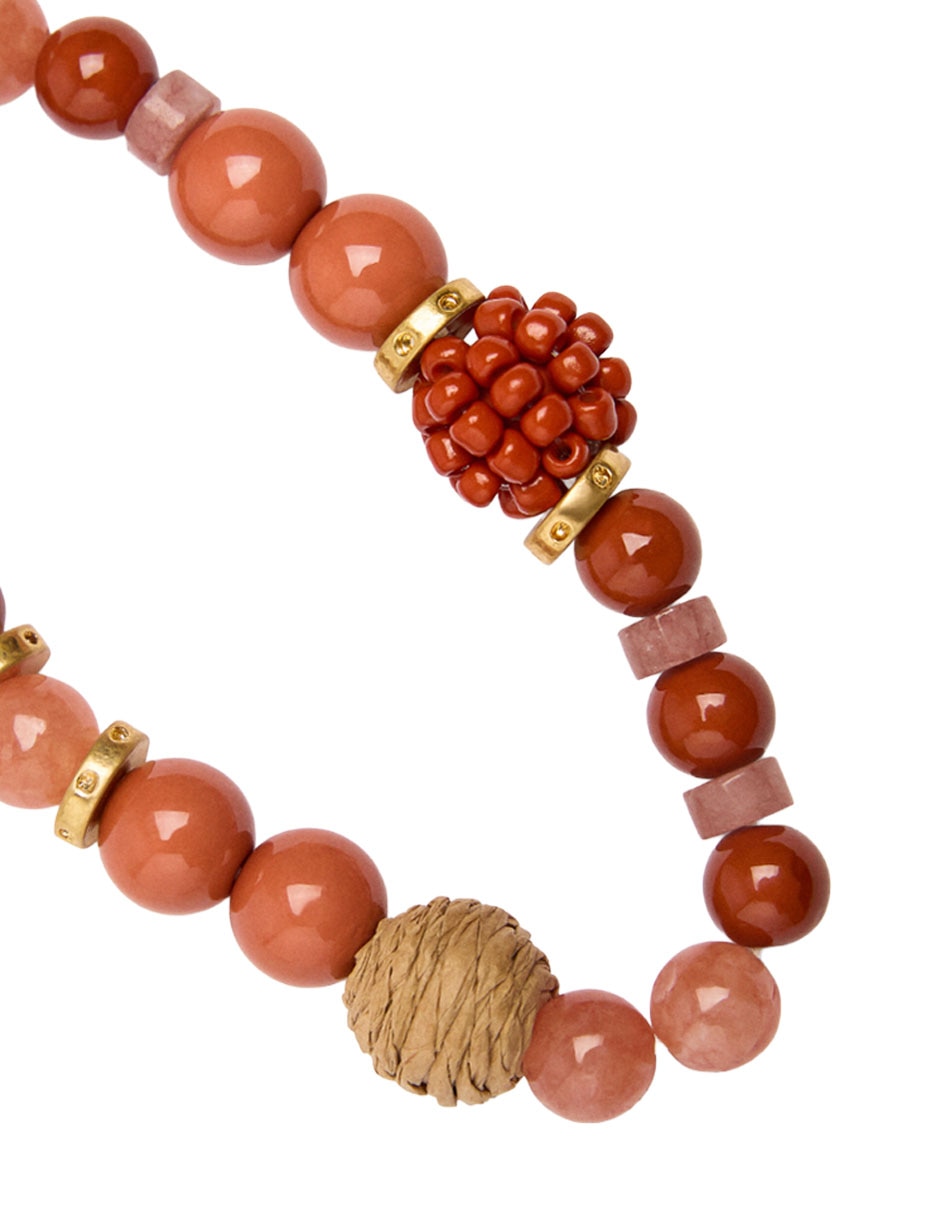 Pulsera Parfois De Mezcla De Materiales Con Pedrer’a De Fantas’a Sin Kilataje Almara Acabado