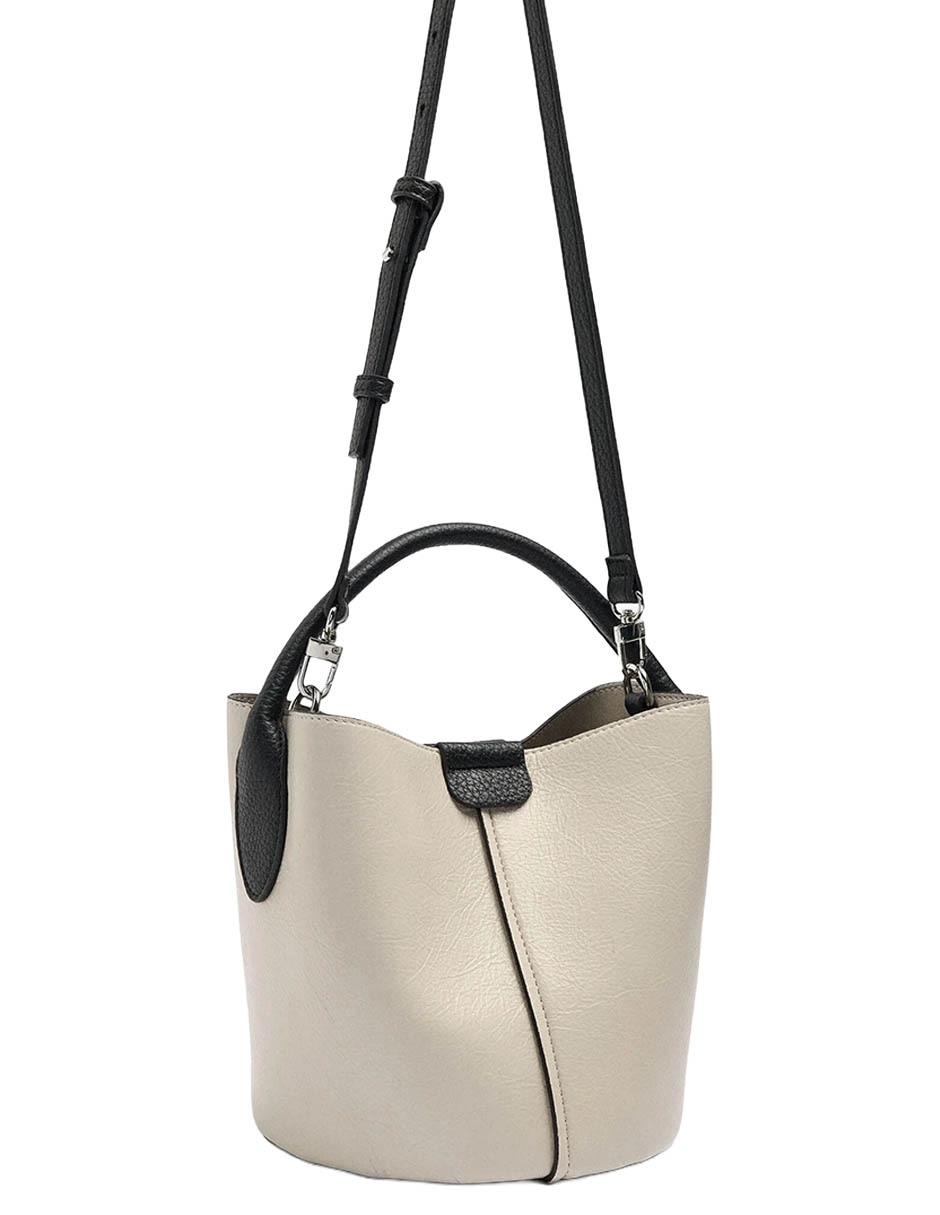 Bolsa Bucket Asher De Poliuretano Para Mujer 4