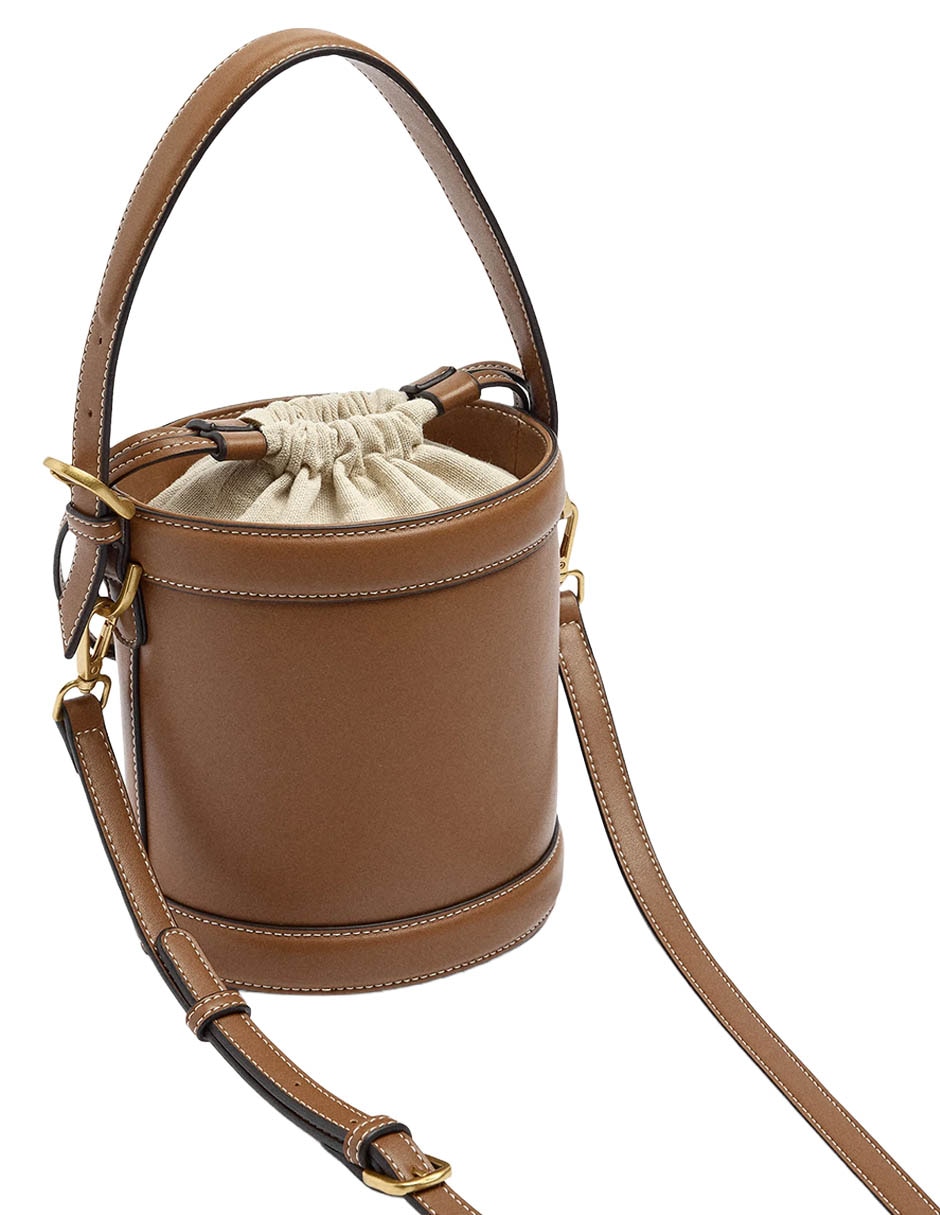 Bolsa Bucket Parfois Venice De Poliuretano Para Mujer