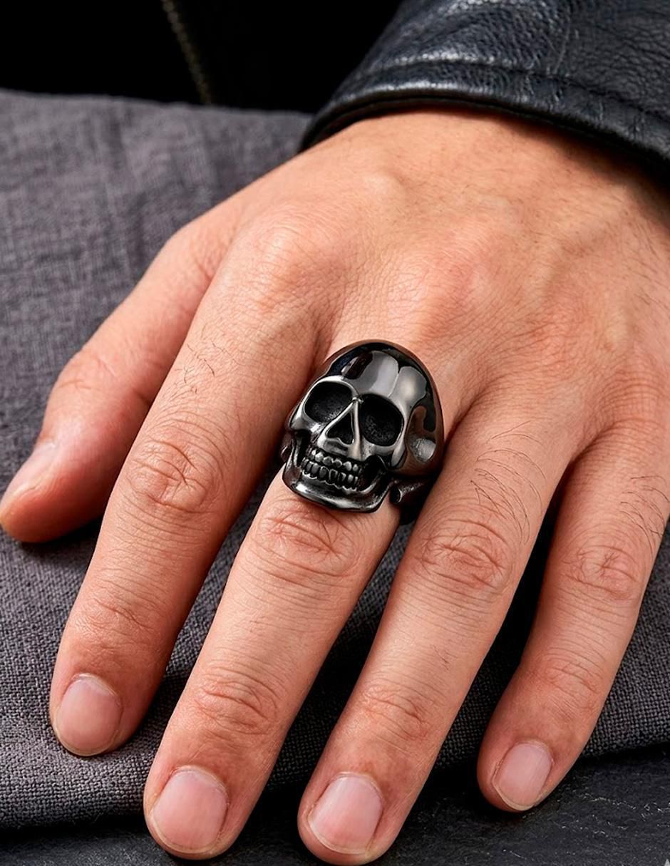 Anillo de calavera Calaveras brillante 2