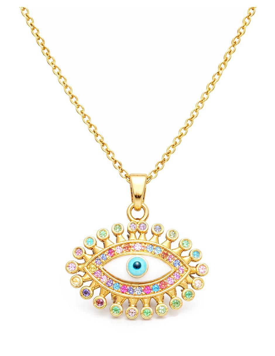 Collar Moon & Self de oro laminado 18 K
