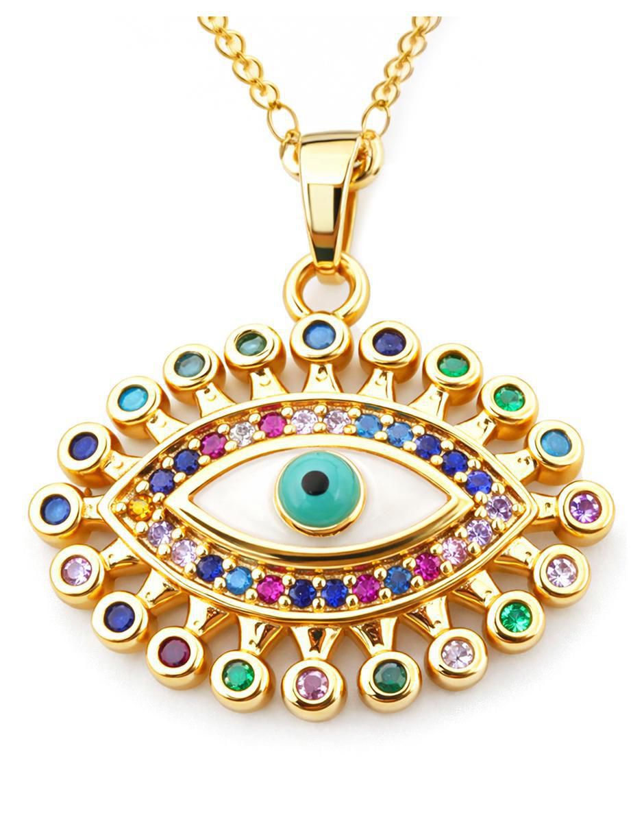 Collar Moon & Self de oro laminado 18 K
