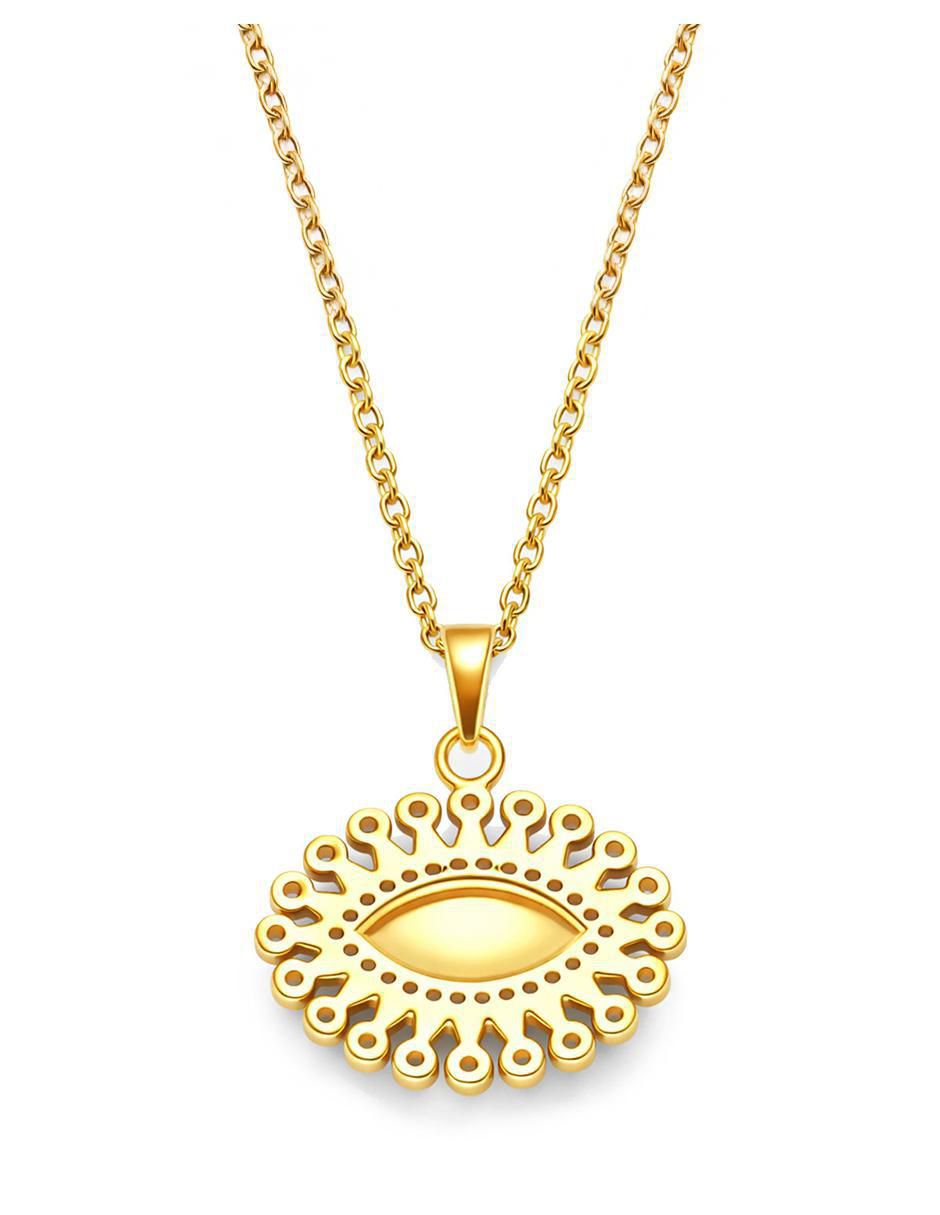 Collar Moon & Self de oro laminado 18 K