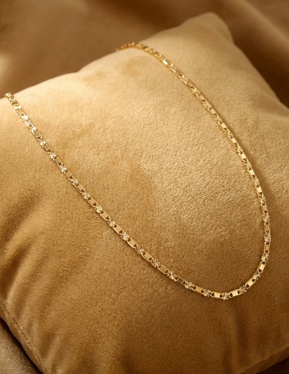 Cadena oro laminado de 18 k
