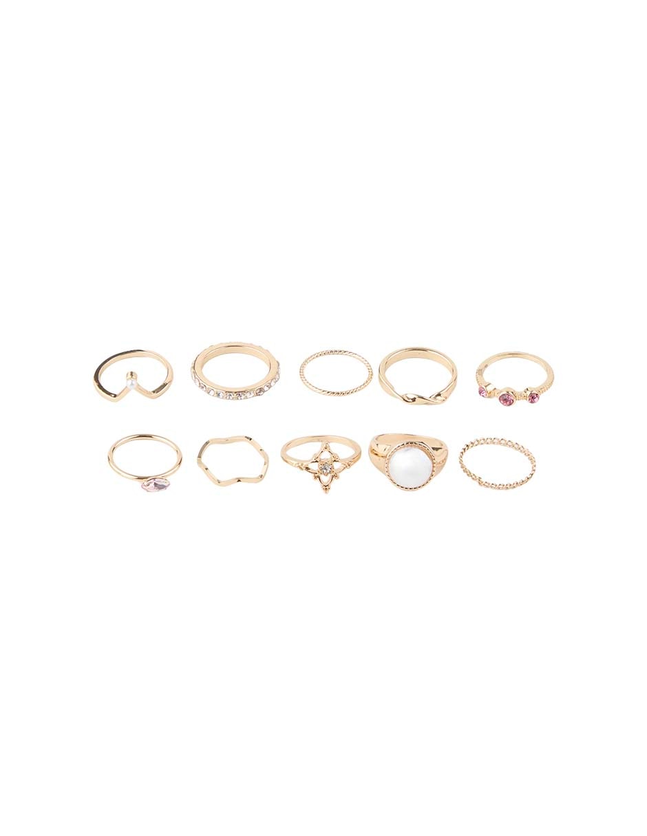 Set anillo acabado pulido