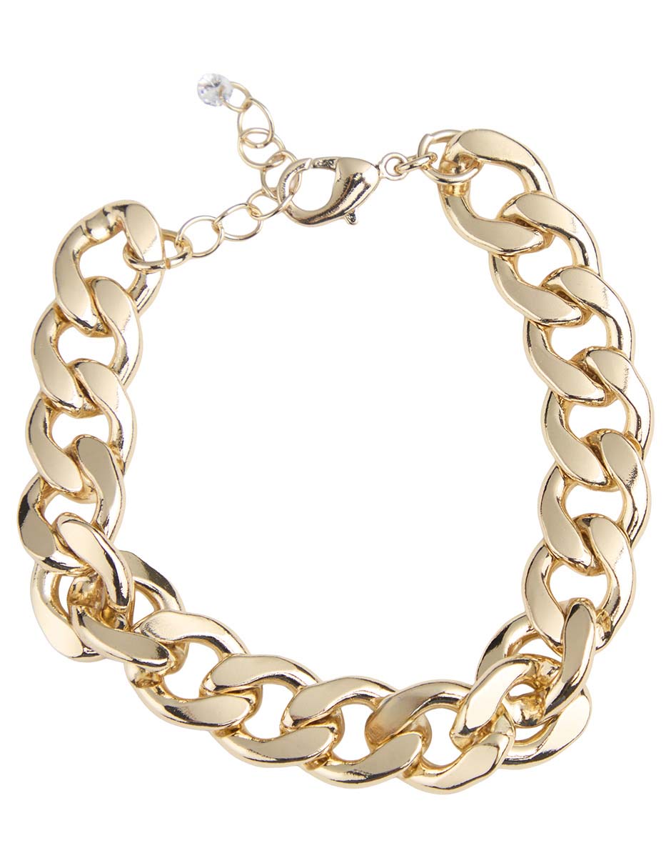 Brazalete de acero inoxidable con acabado pulido