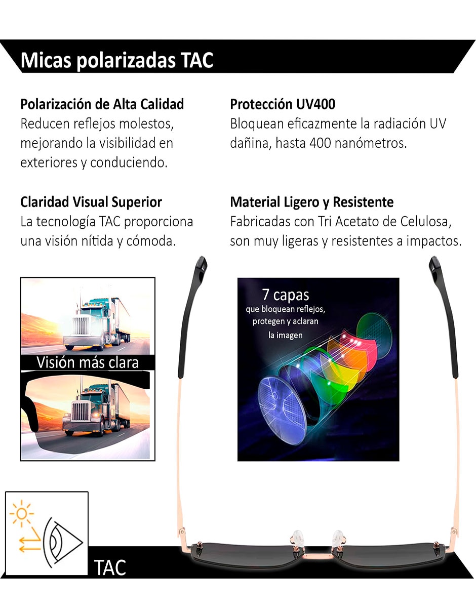 Lentes de sol xolek casual xo-170-g para hombre