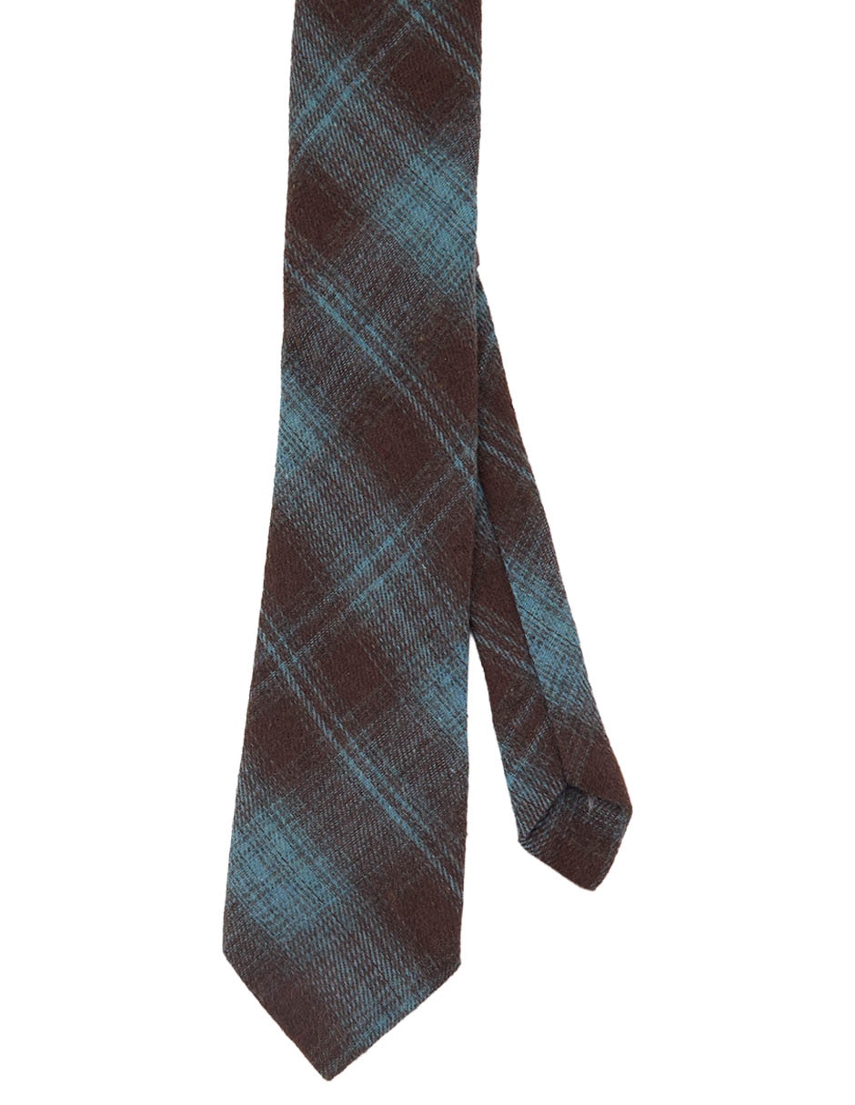 Corbata Con Estampado Escocés Para Mujer 1