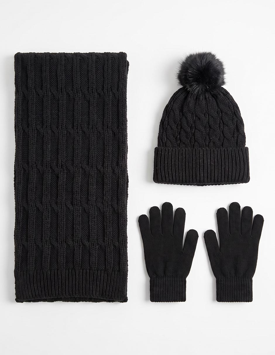 Set gorro guantes bufanda Nya de mujer