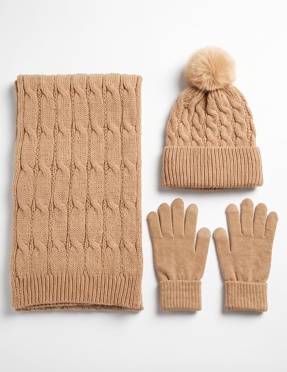 Set gorro guantes bufanda Pikolinos Nya de mujer Set gorro guantes bufanda Pikolinos Nya de mujer