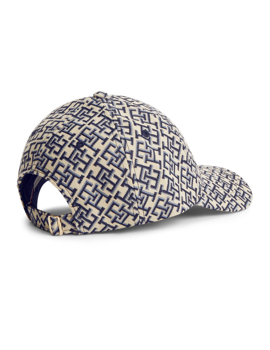 Gorra con visera curva casual monogram para mujer
