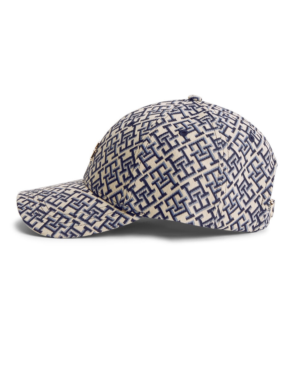 Gorra con visera curva casual monogram para mujer 3