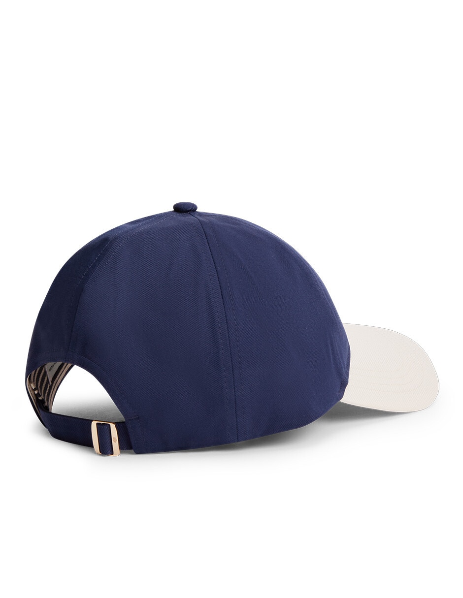 Gorra con visera curva casual script para mujer