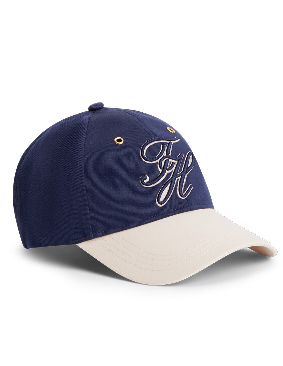 Gorra con visera curva casual script para mujer 1