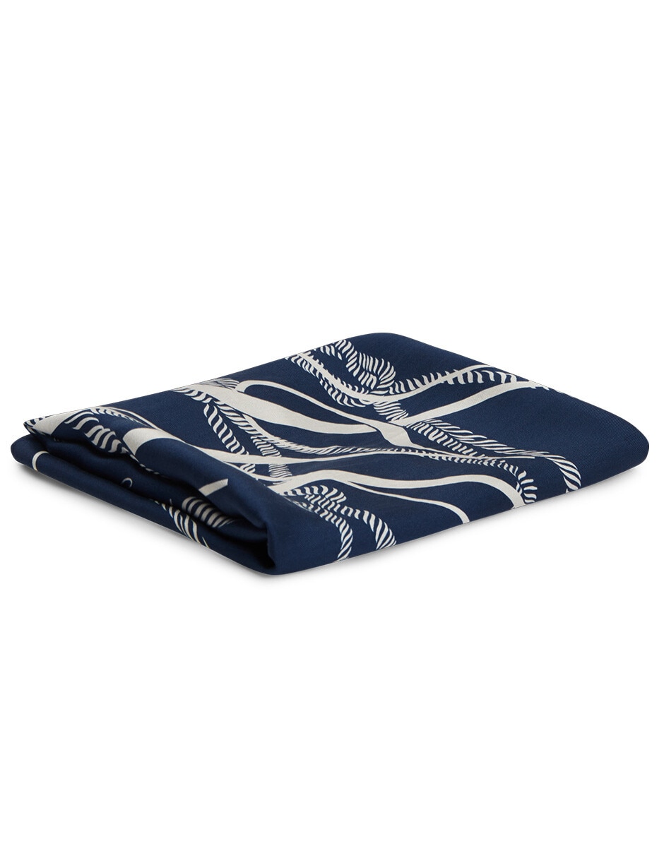 Pashmina con estampado gráfico de seda para mujer Pashmina con estampado gráfico de seda para mujer
