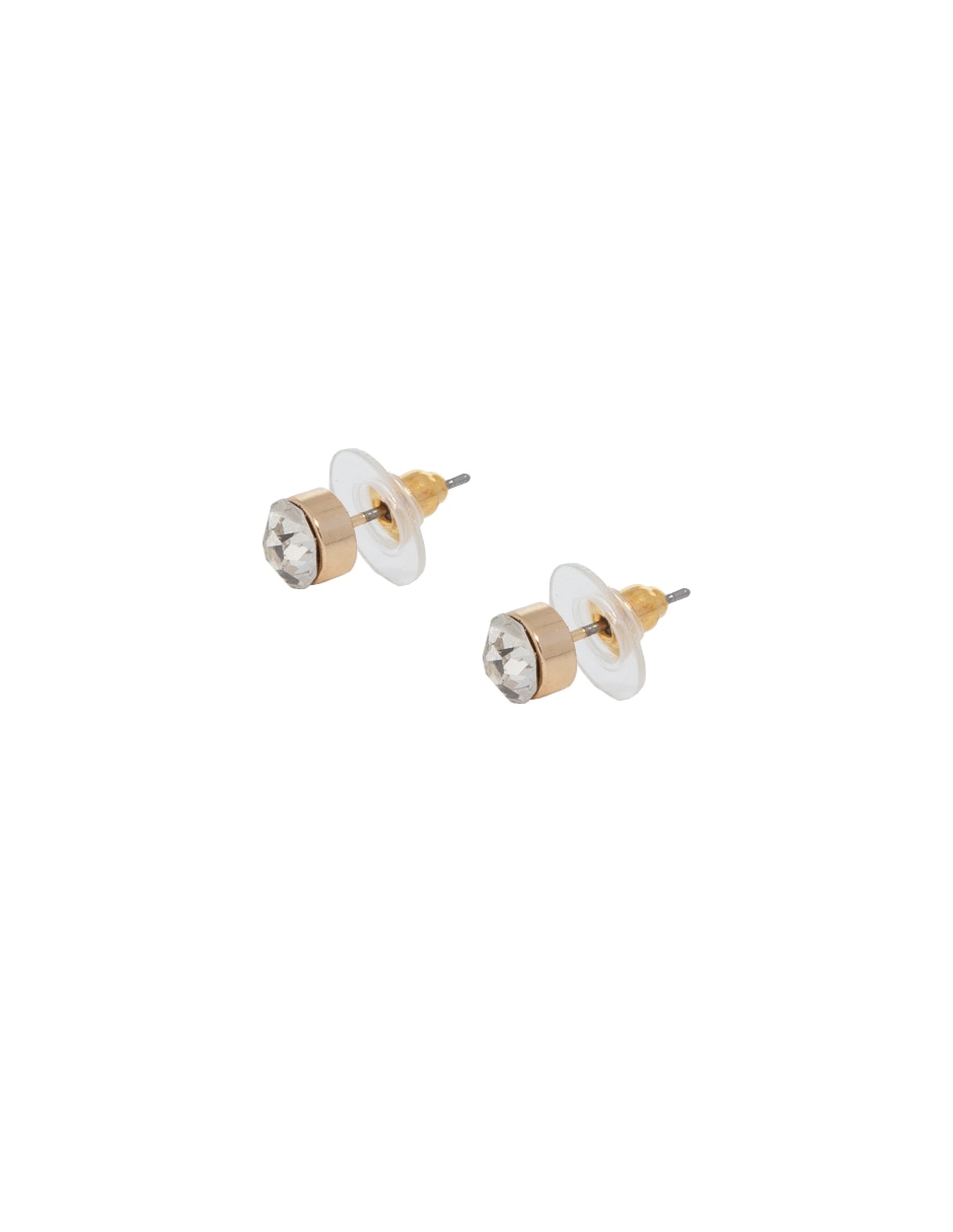 Set de collar y aretes de metal cristal 2