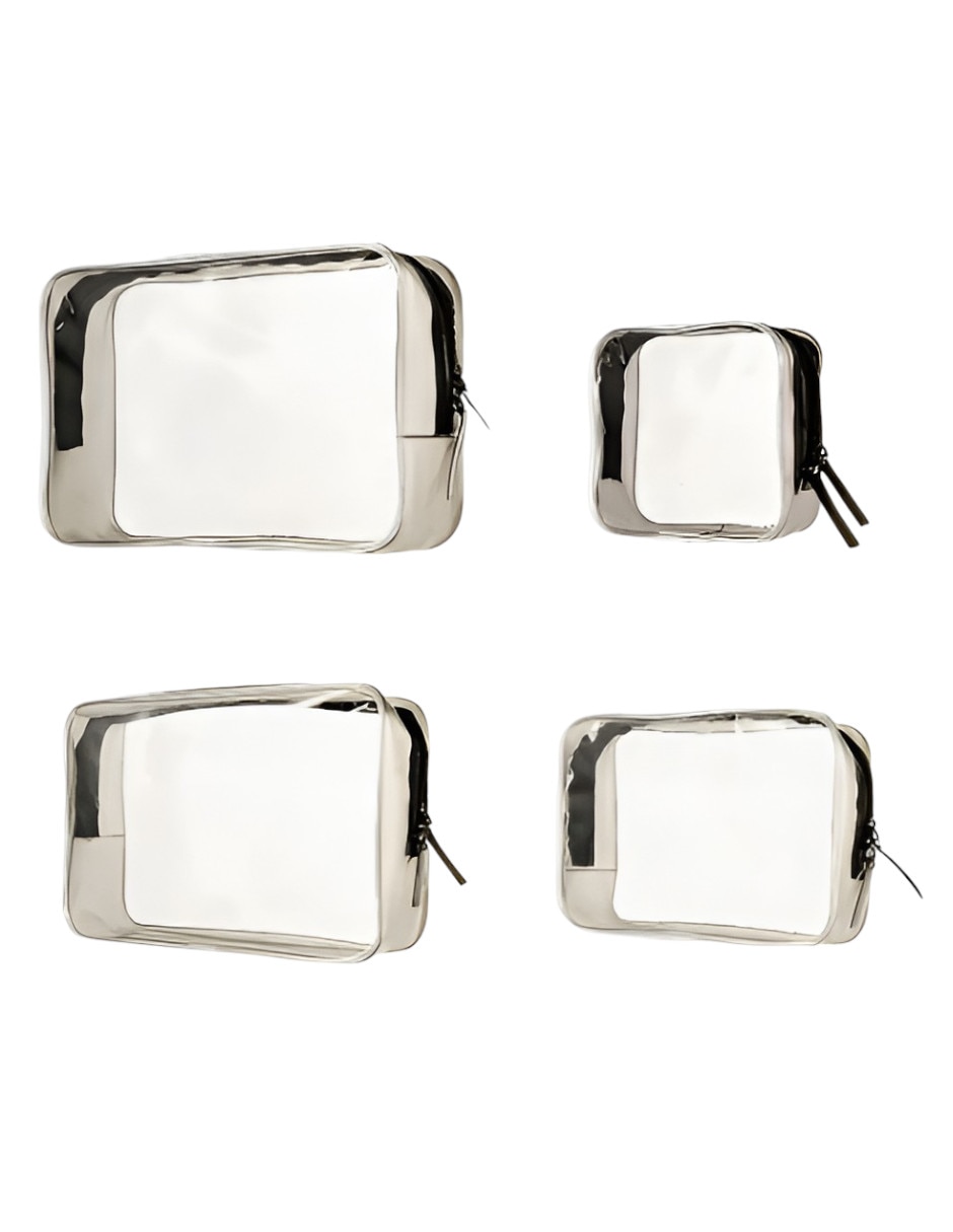 Set cosmetiquera impermeable 4 piezas para mujer