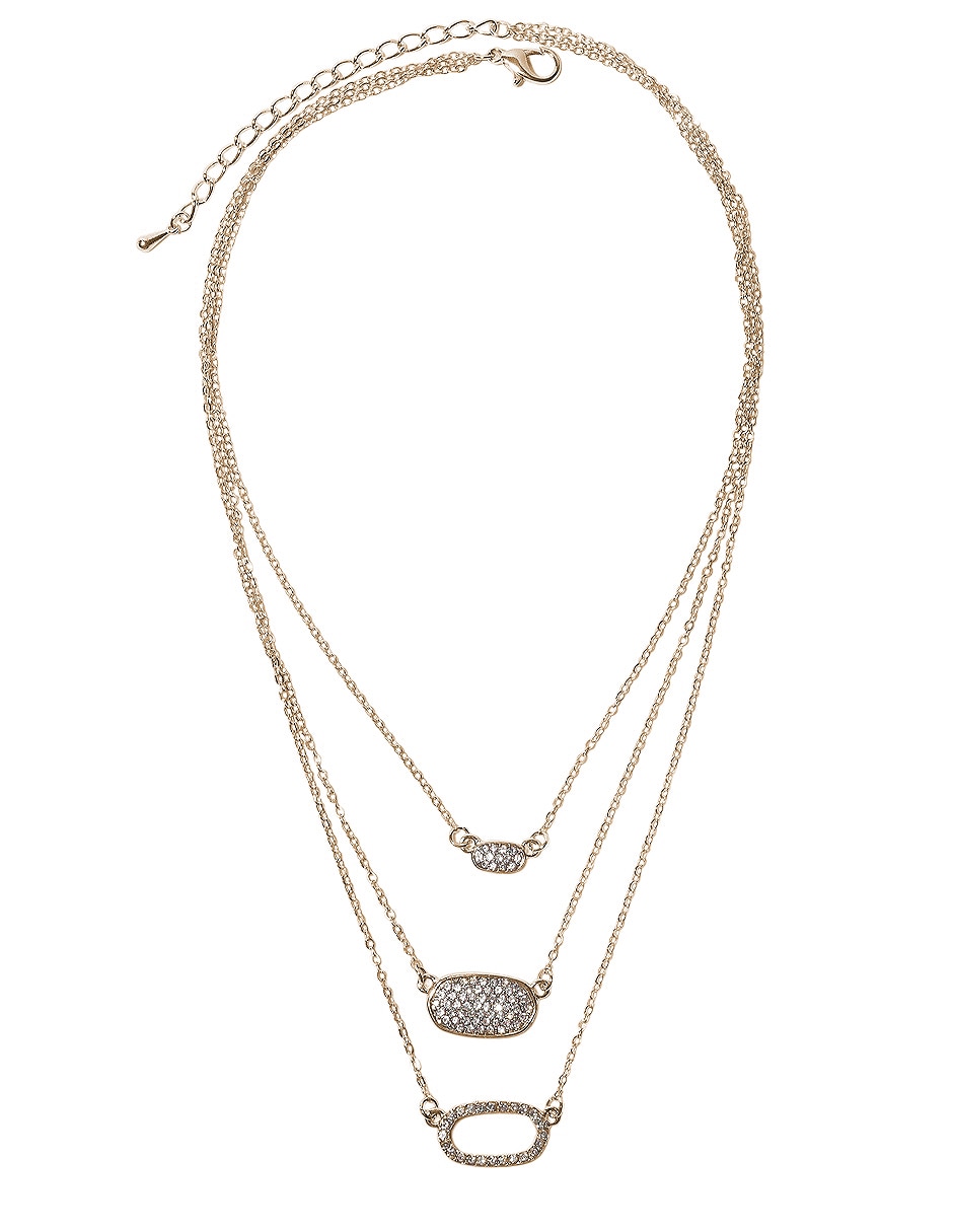 Set de collar y aretes de metal 1