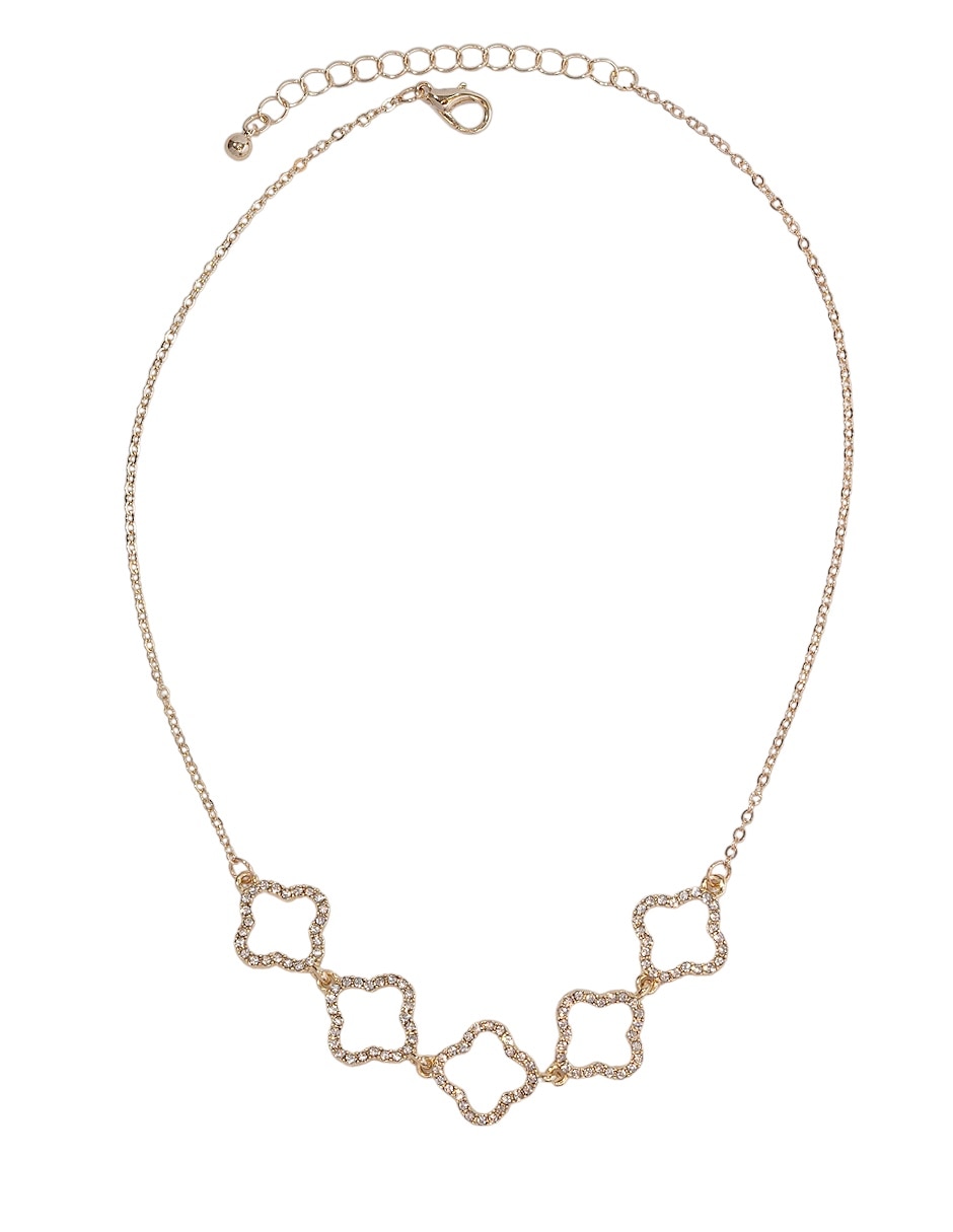 Set de collar y aretes de metal Set de collar y aretes de metal