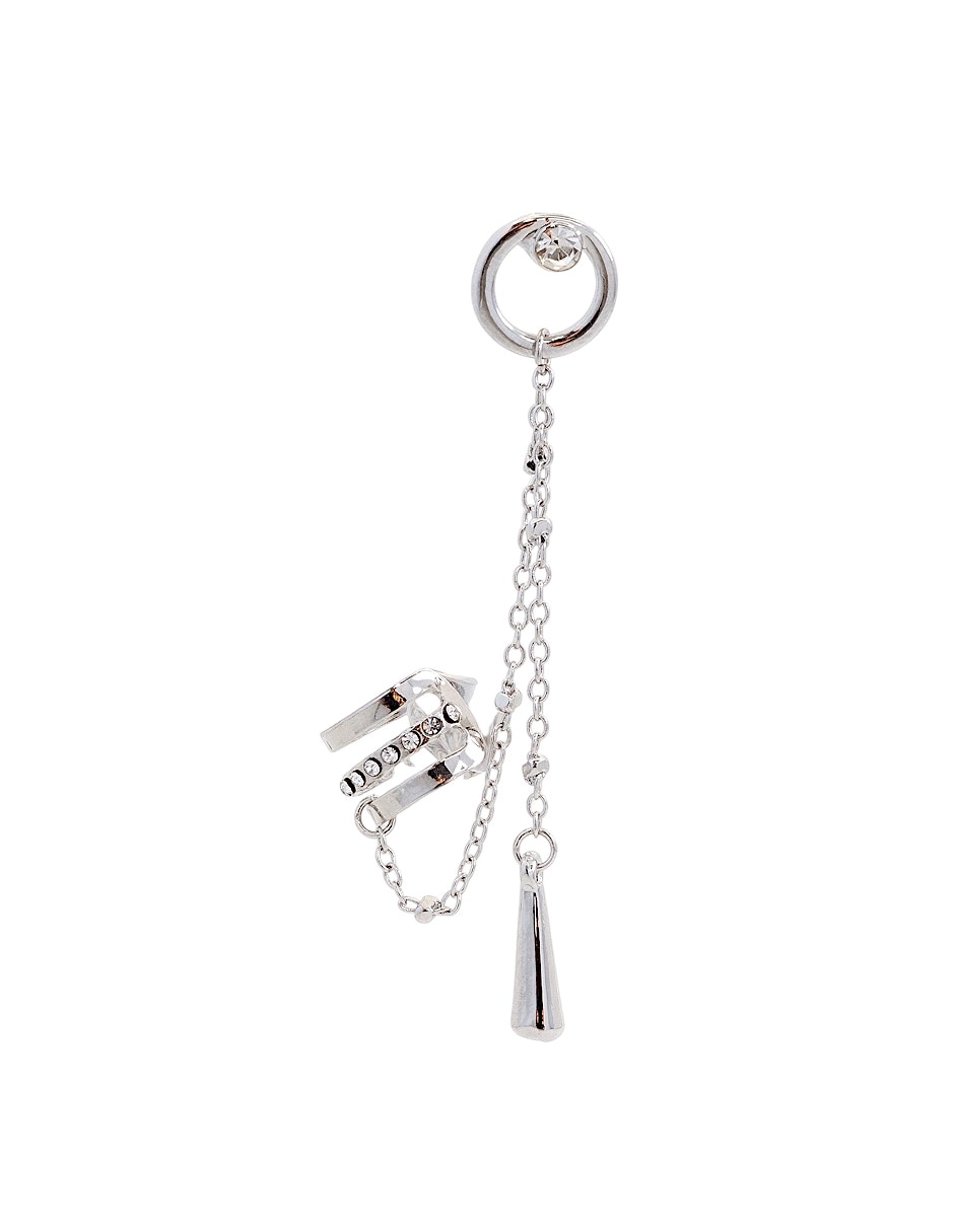 Ear cuff de metal con acabado lustre cristal 2