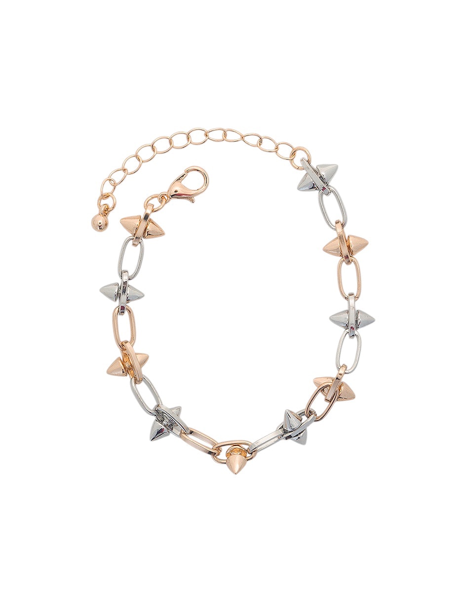Pulsera joyería de metal con acabado 1