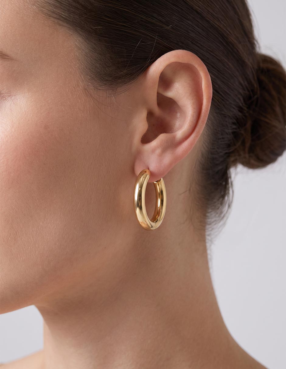 Set de aretes dearco con acabado lustre Set de aretes dearco con acabado lustre