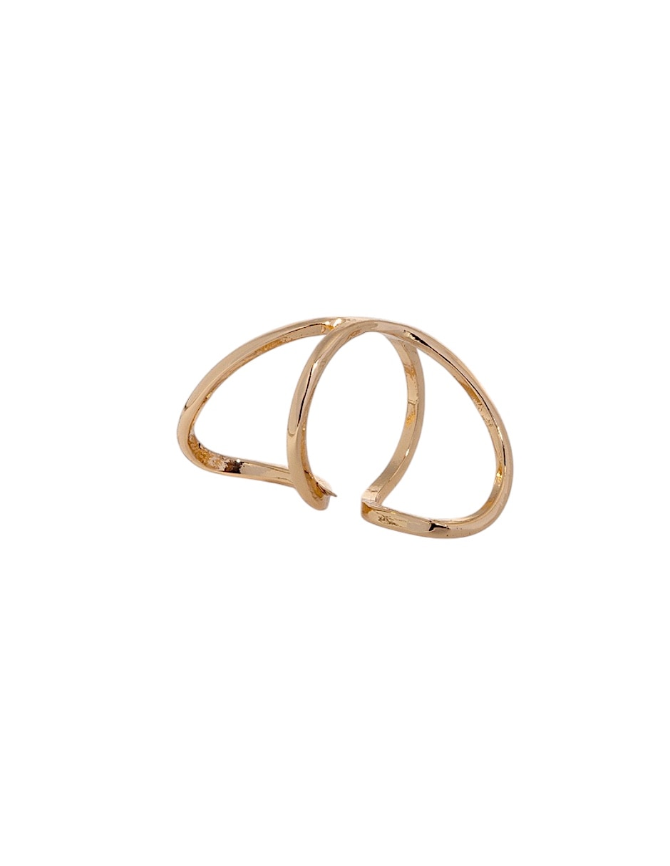 Anillo joyería de nudo de metal lustre 3