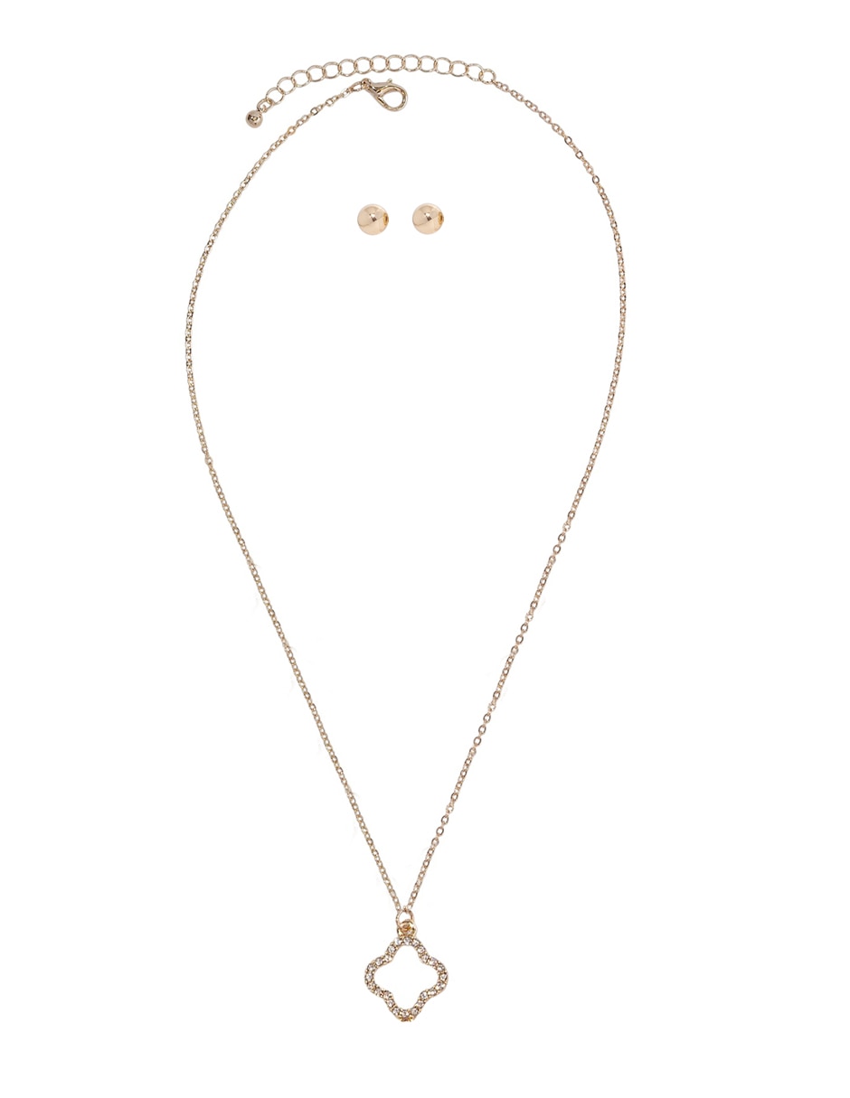 Set de collar y aretes Sin Familia No aplica de Metal Sin kilataje Sin gema