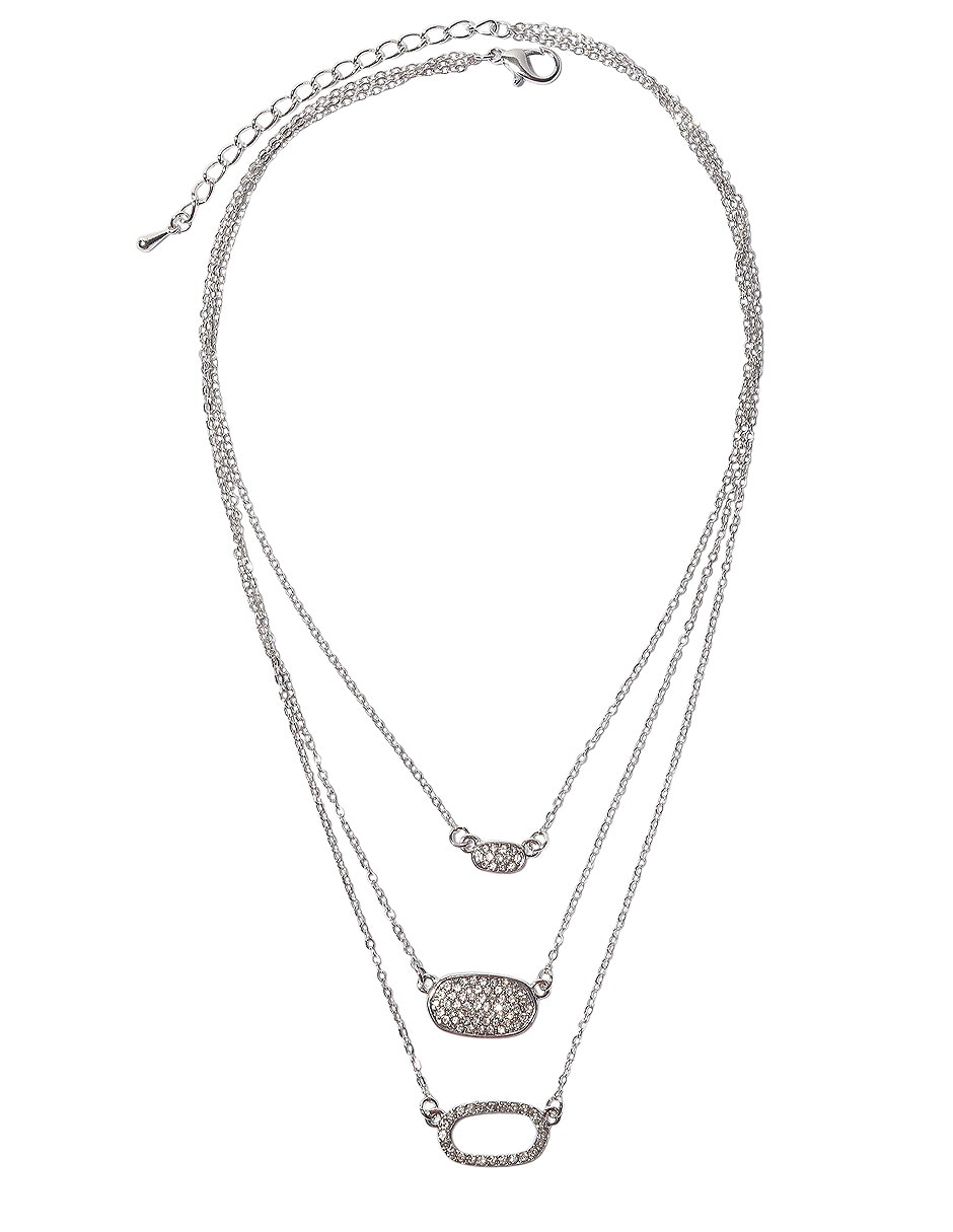 Set de collar y aretes de metal 1