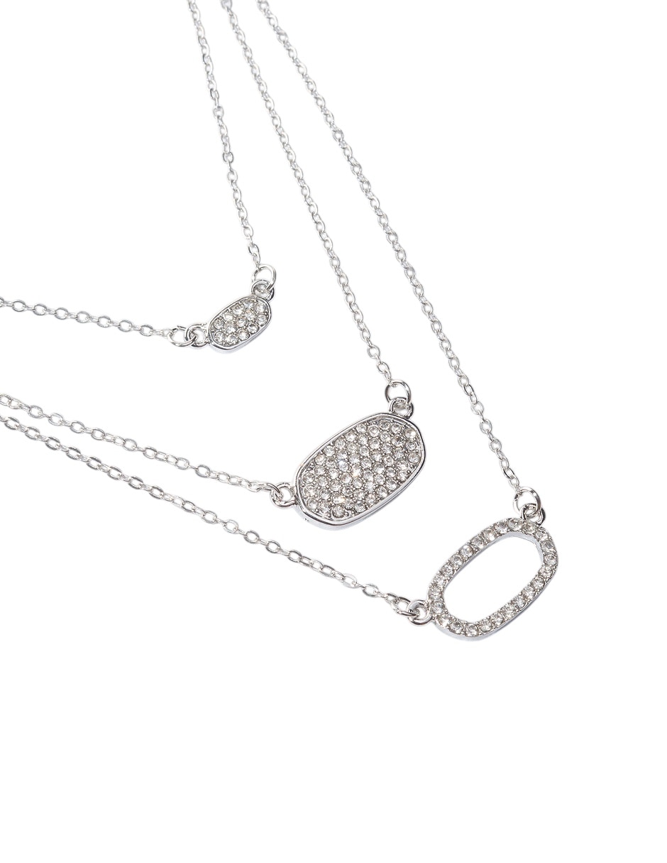 Set de collar y aretes de metal 3