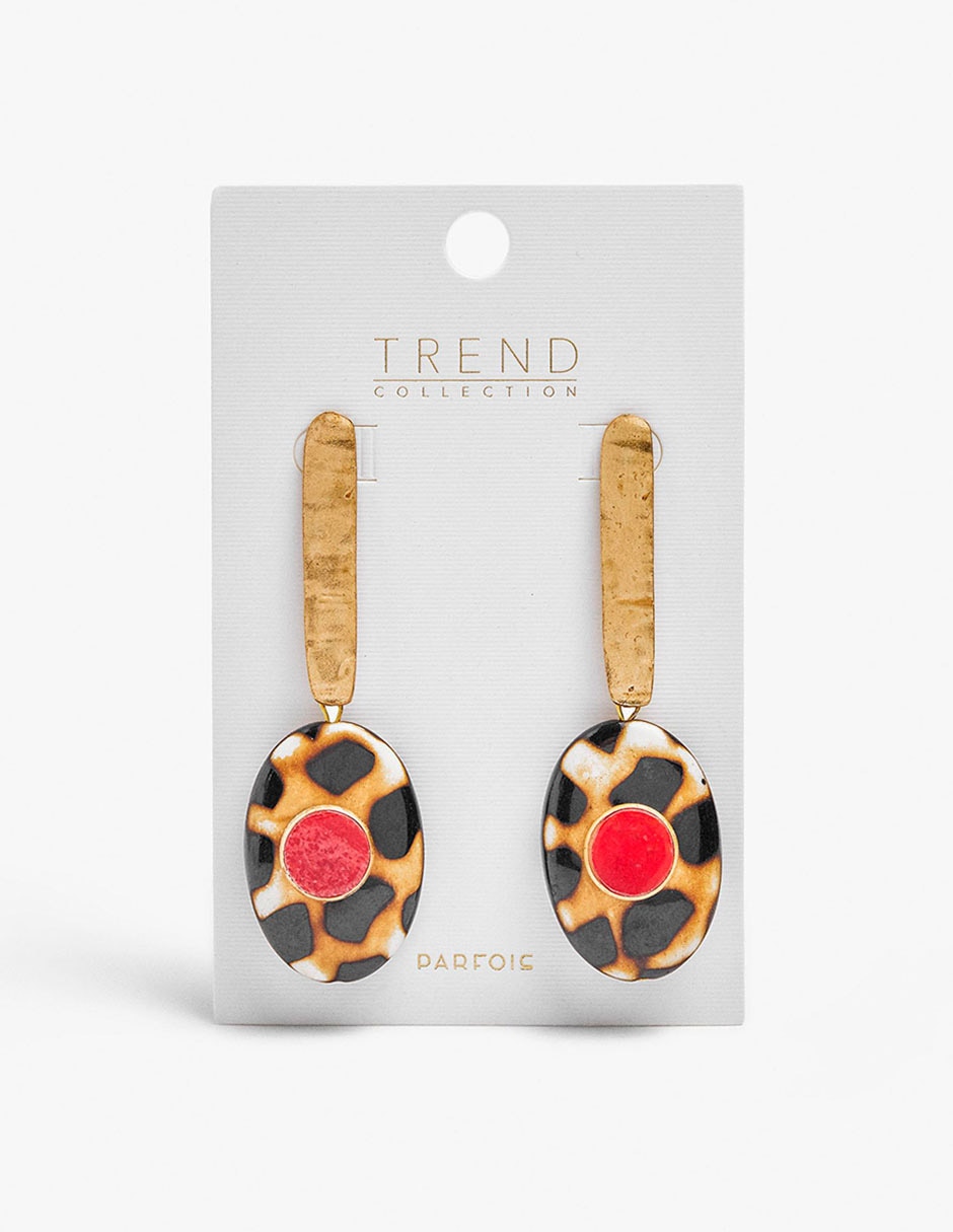 Aretes trend con acabado mate 4