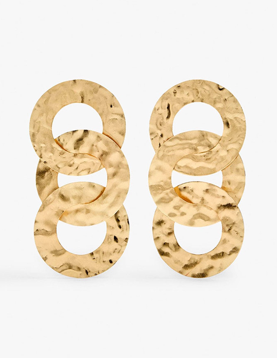 Aretes trend con acabado mate 2