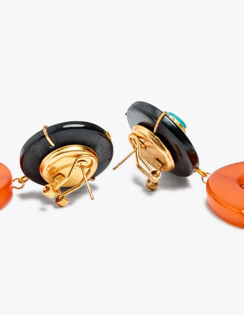 Aretes trend con acabado mate 5