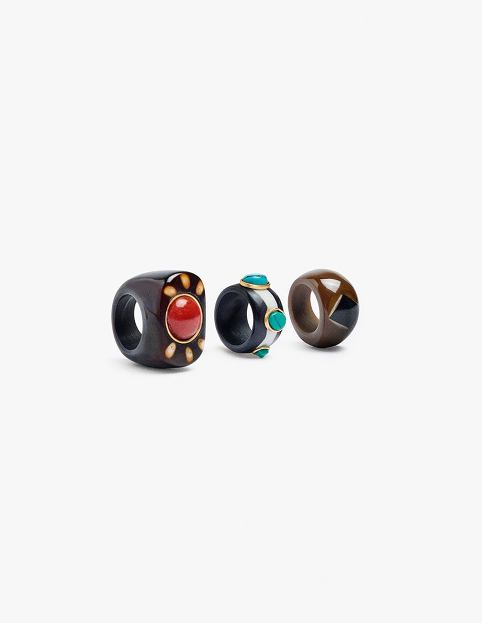 Set de anillos mate