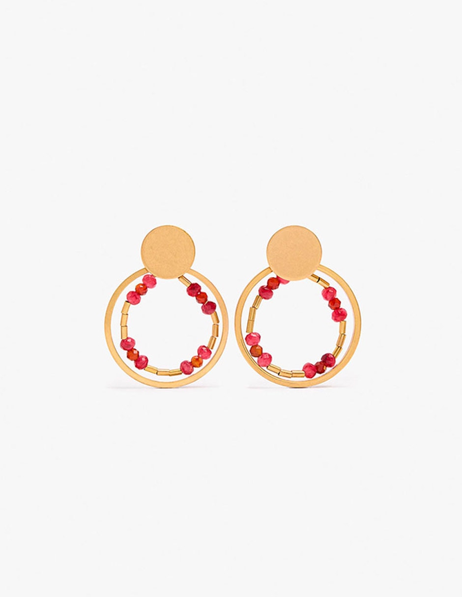 Aretes Almara con acabado mate