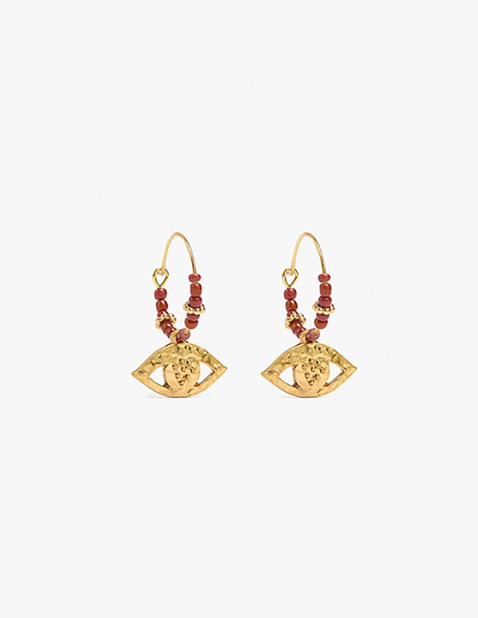 Aretes largos almara con acabado mate