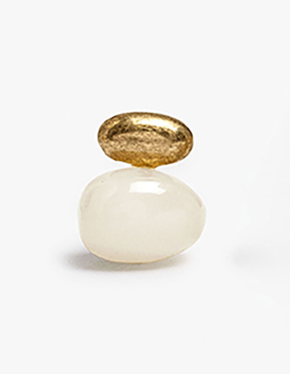 Aretes largos golden basics extra con acabado mate 2