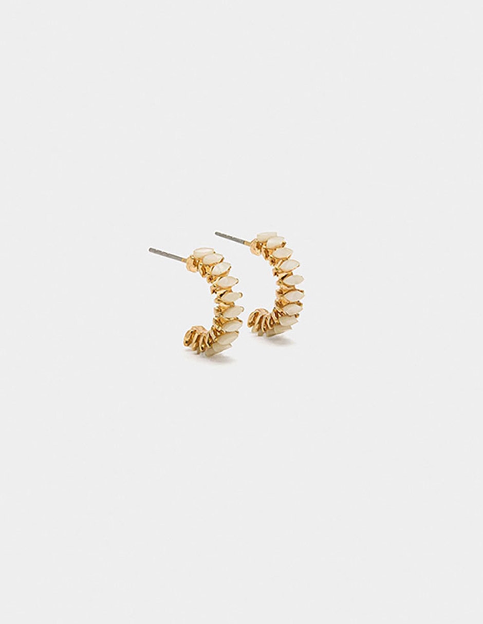 Aretes largos golden basics extra con acabado mate