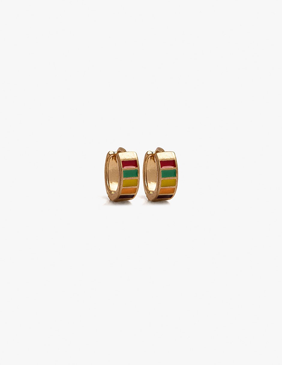 Aretes largos masked con acabado mate 1