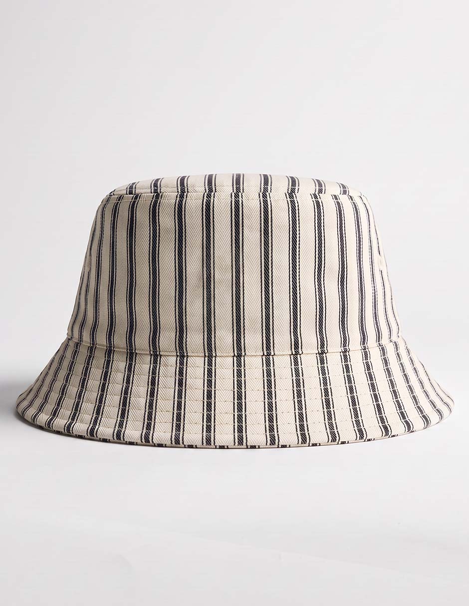 Sombrero bucket calvin klein estampado a rayas 3