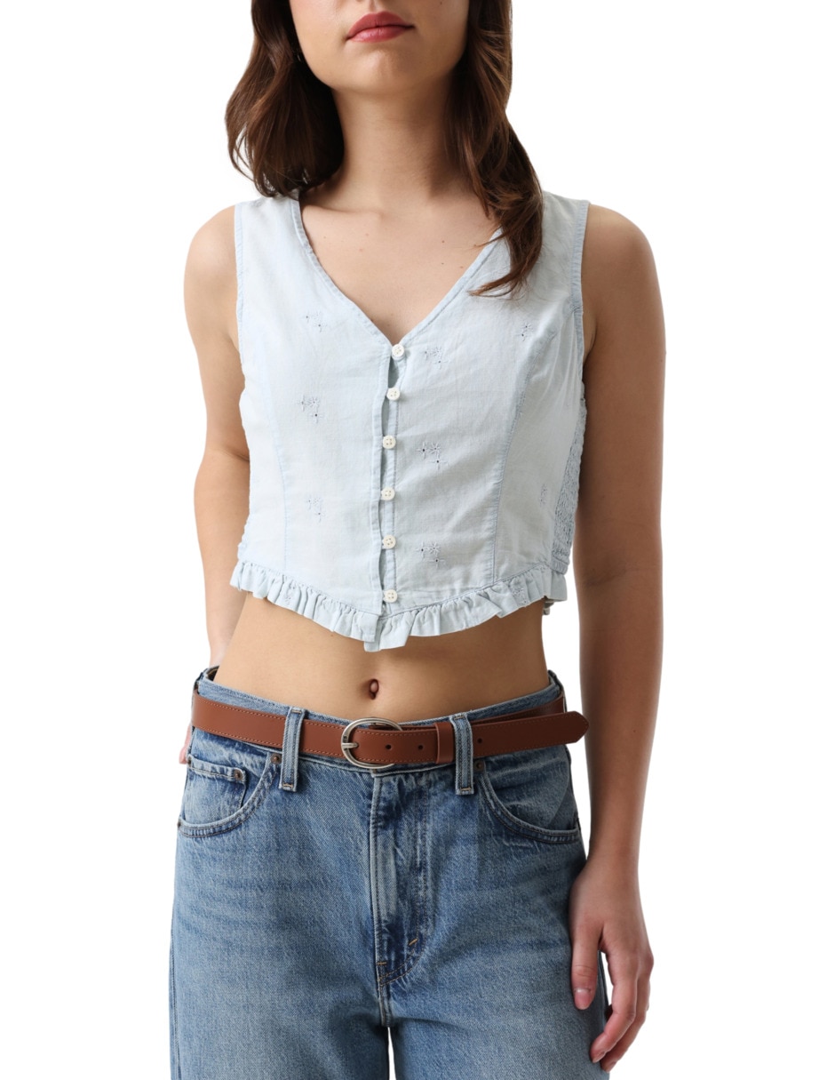 Cinturón levi's de piel para mujer