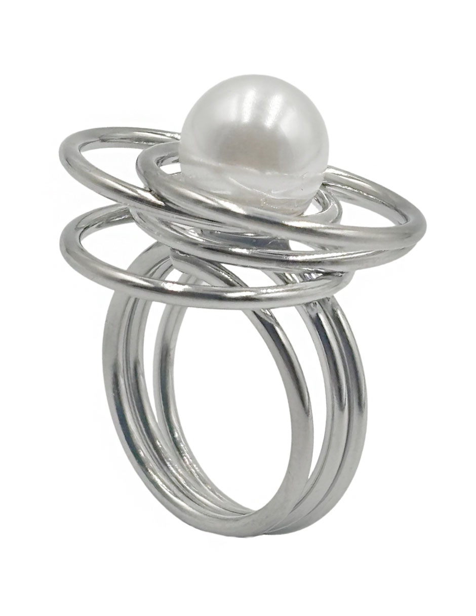 Anillo de flor liso 4