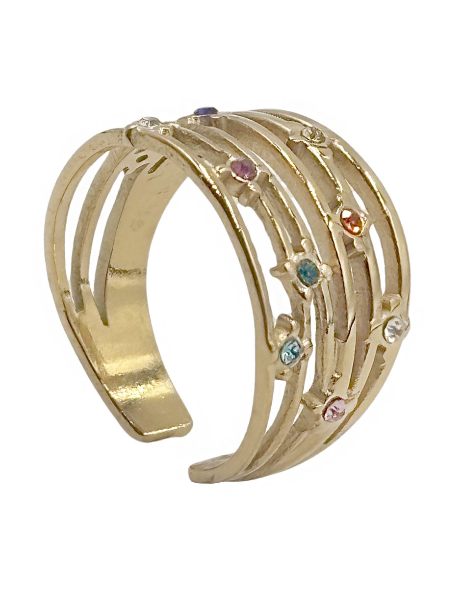 Anillo Joyería de metal brillante 3