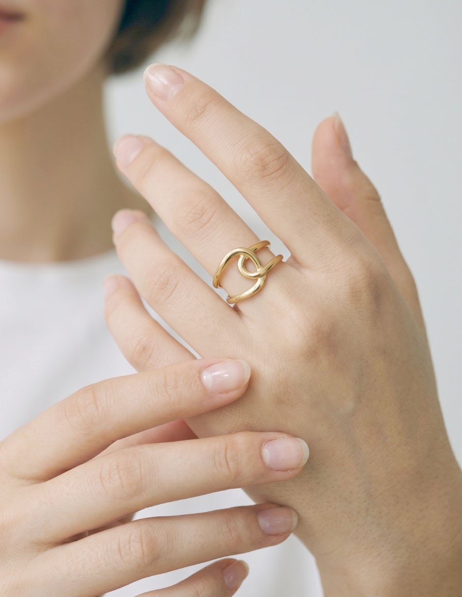 Anillo Joyería de metal liso 4