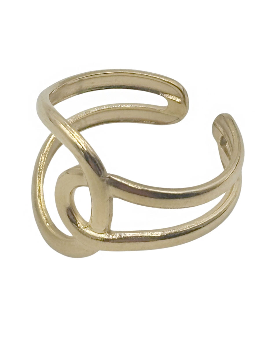 Anillo Joyería de metal liso 1