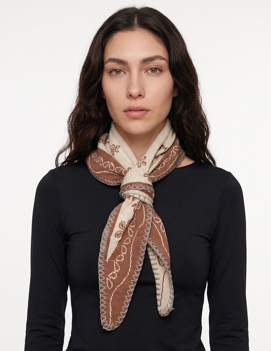 Mascada con estampado floral para mujer Mascada con estampado floral para mujer