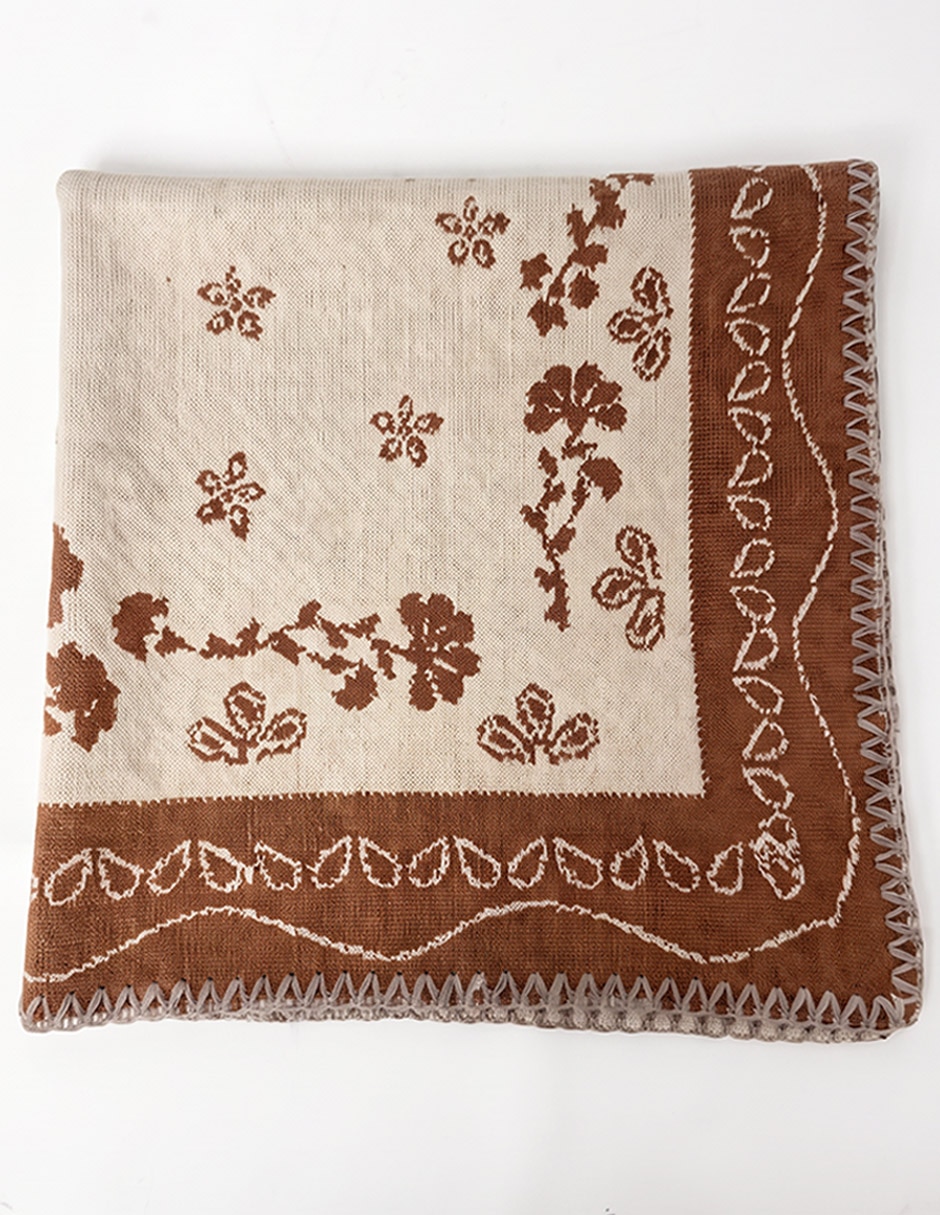 Mascada con estampado floral para mujer 2