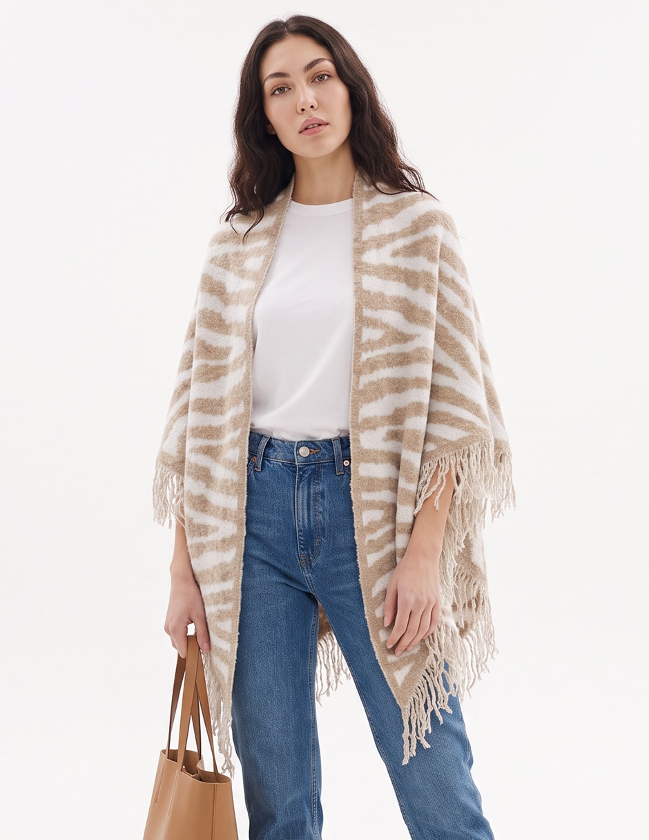 Capa poncho kimono DKNY para mujer Capa poncho kimono DKNY para mujer
