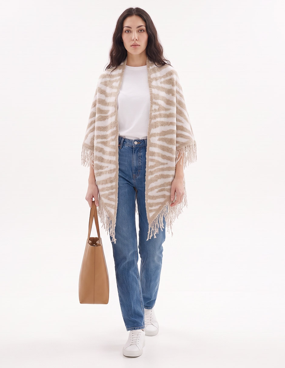 Capa poncho kimono DKNY para mujer 3